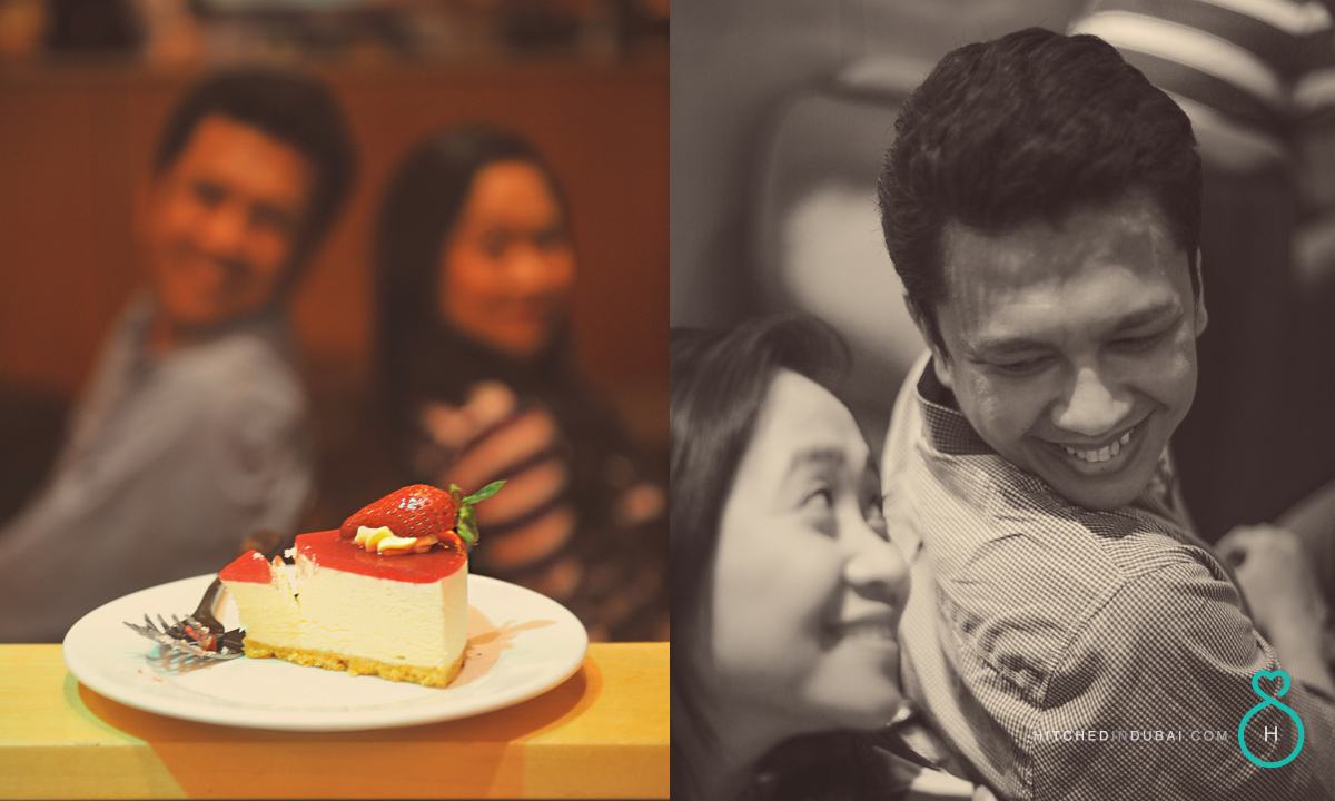 prewedding shoot at Starbucks Cafe Dubai