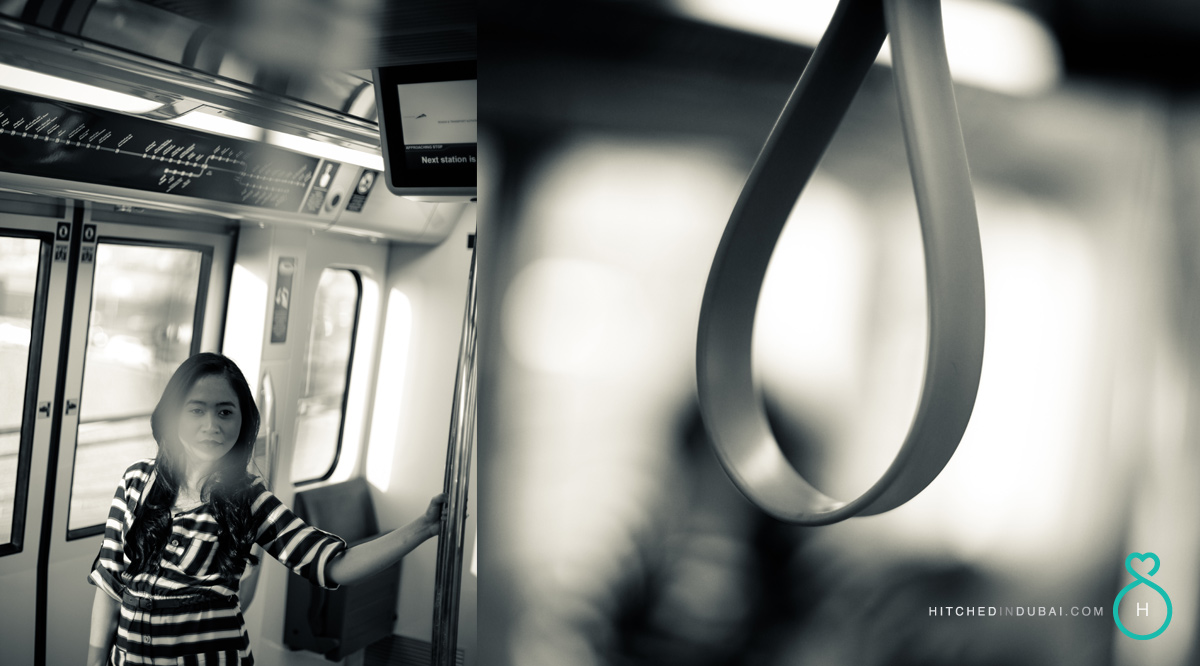 photoshoot at dubai metro