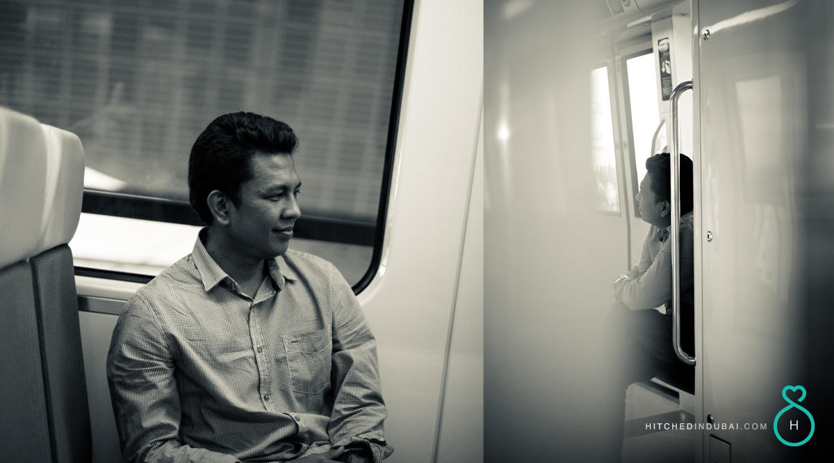 photoshoot at dubai metro