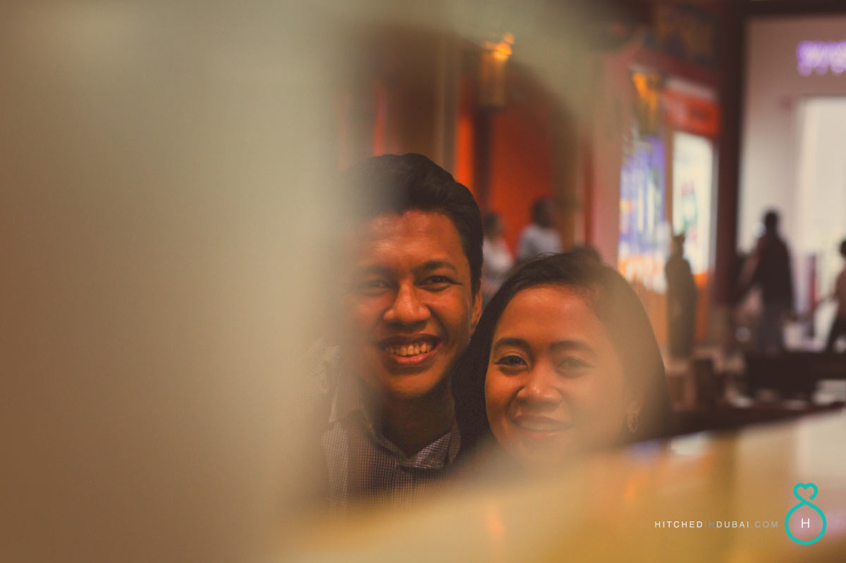 prewedding shoot at Starbucks Cafe Dubai