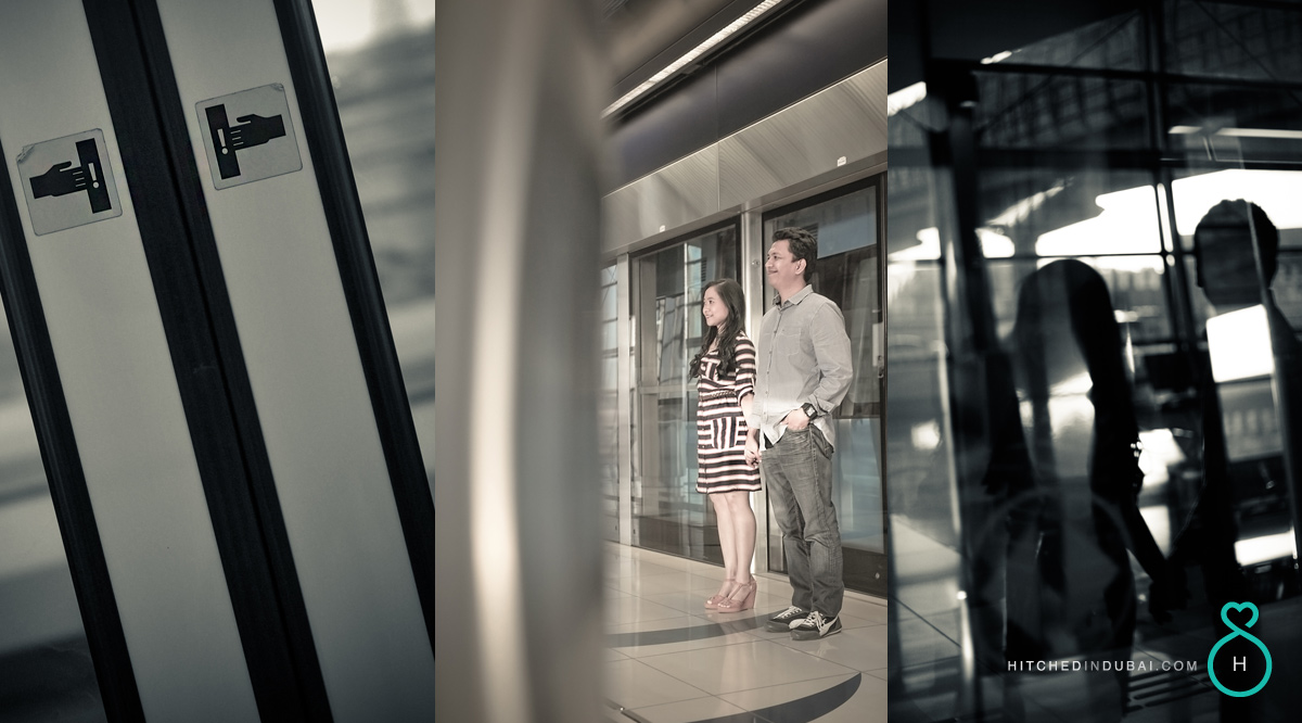 photoshoot at dubai metro