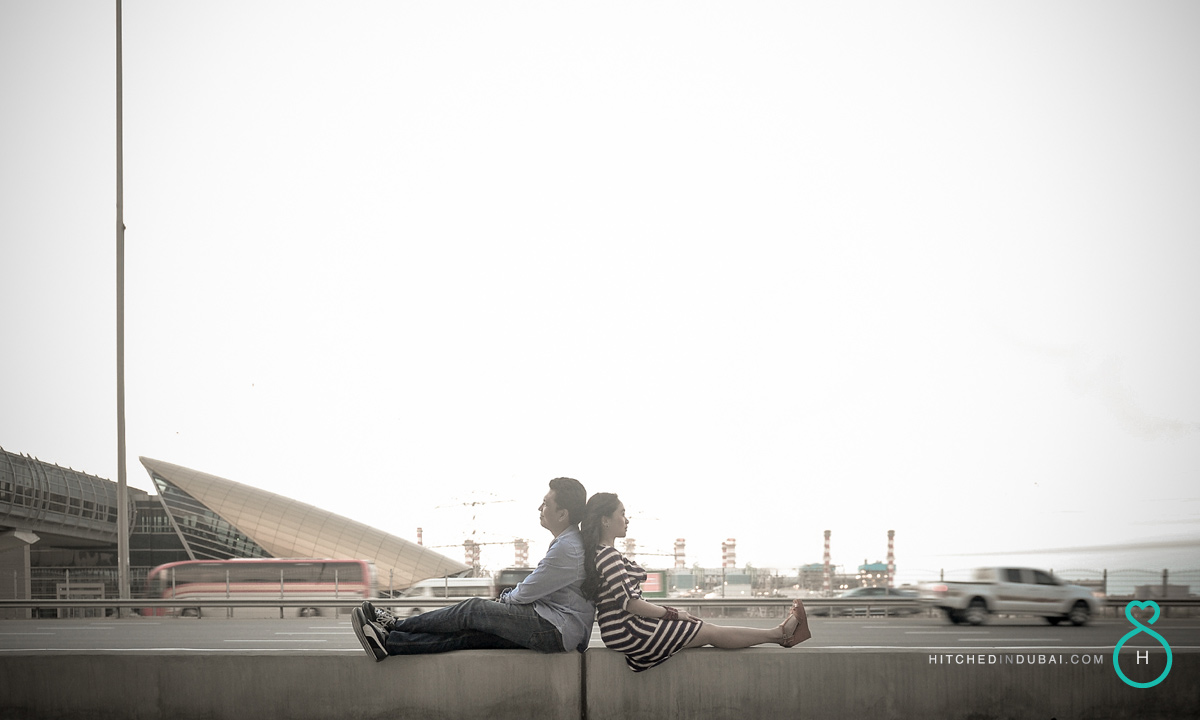 photoshoot inside dubai metro