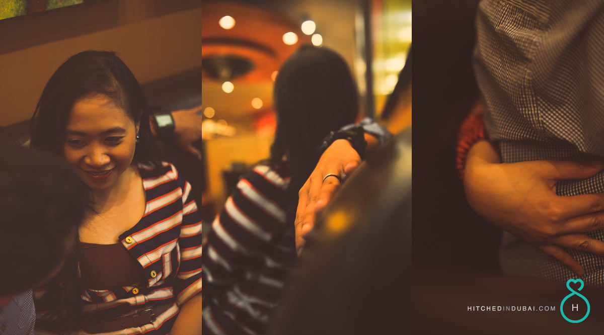 prewedding shoot at Starbucks Cafe Dubai