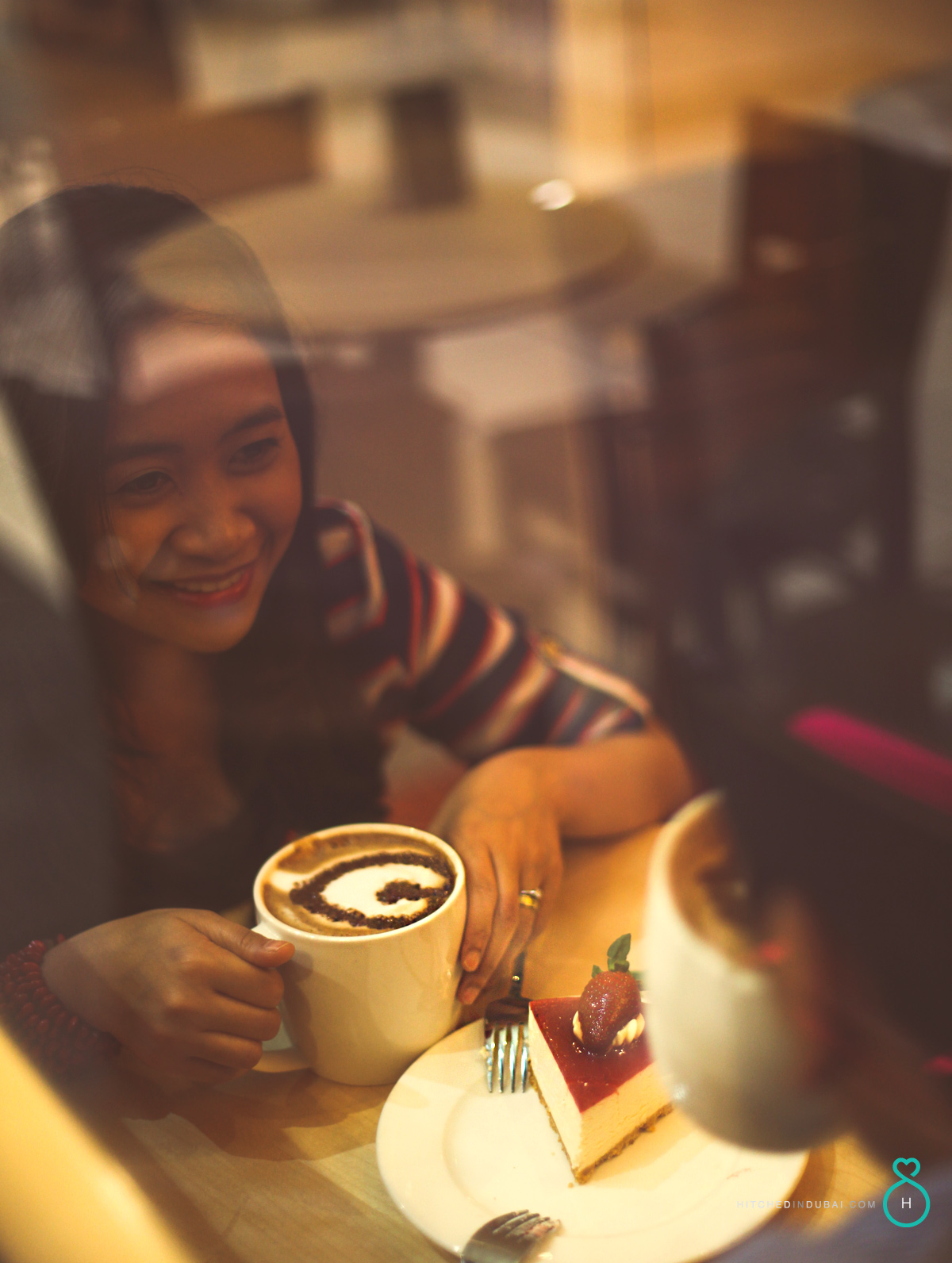 prewedding shoot at Starbucks Cafe Dubai