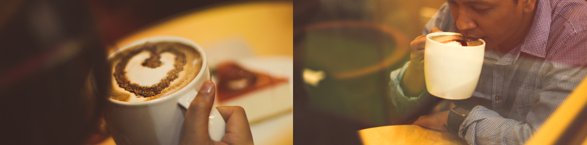 prewedding shoot at Starbucks Cafe Dubai