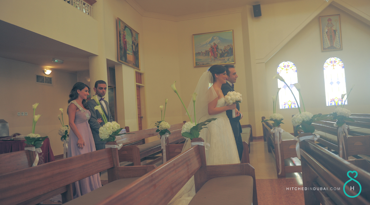 Wedding in Sharjah Armenian church