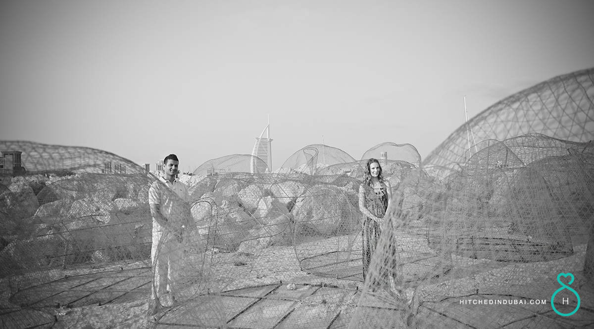 beach prenup photos in dubai