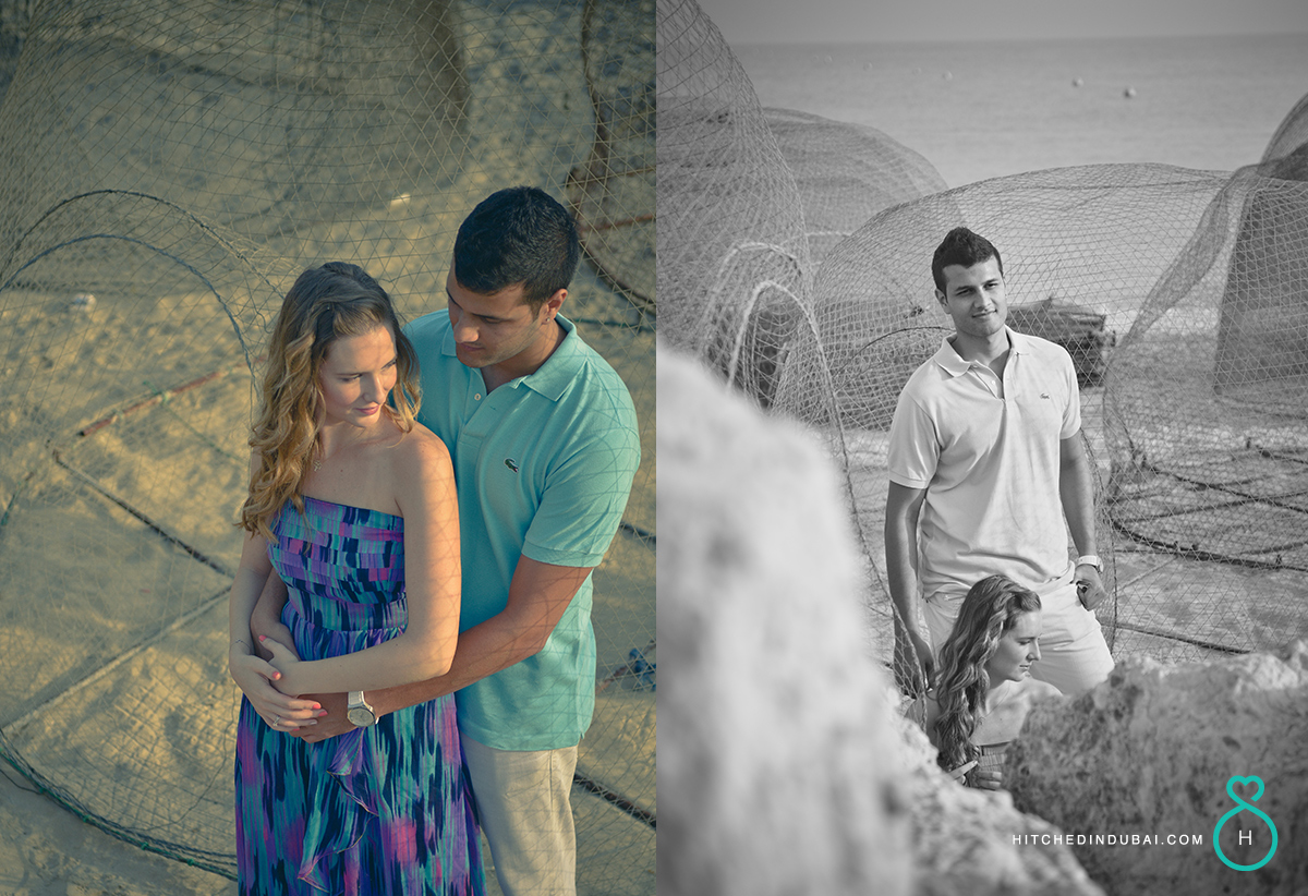 beach prenup photos in dubai