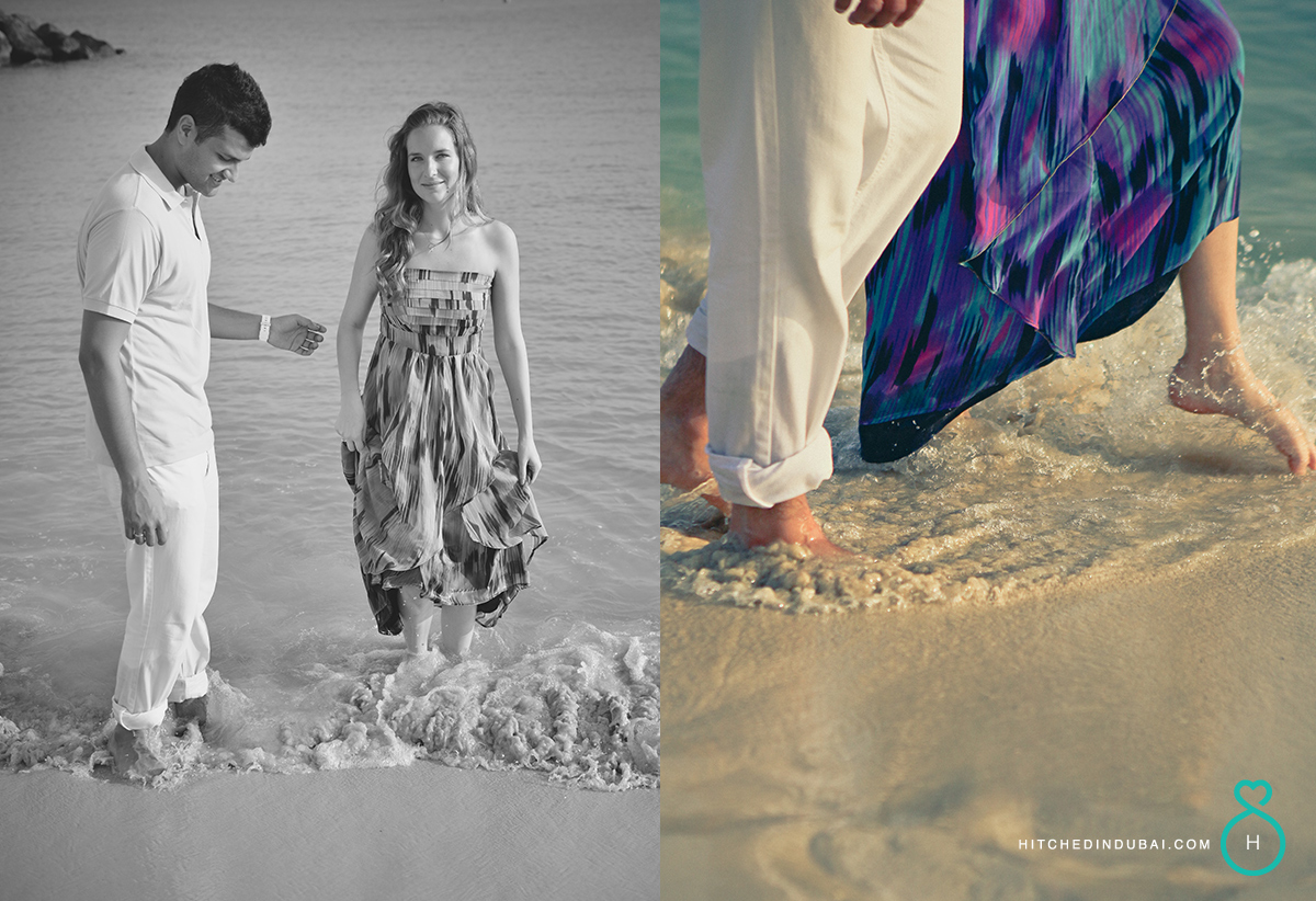 beach prenup photos in dubai
