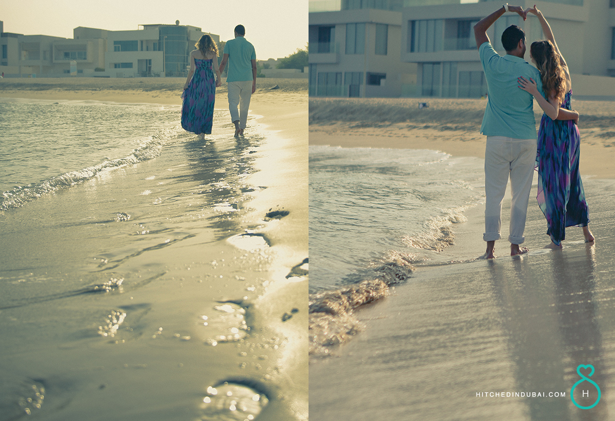 beach prenup photos in dubai