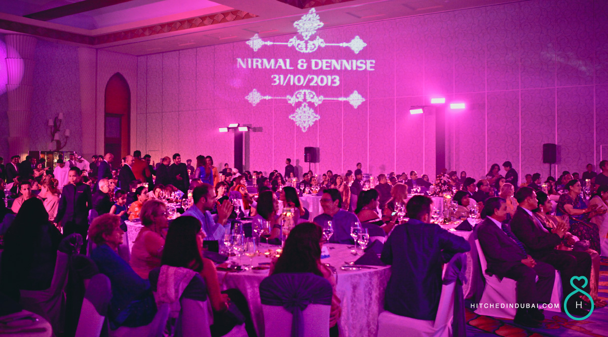 Dennise and Nirmal reception at Atlantis Dubai