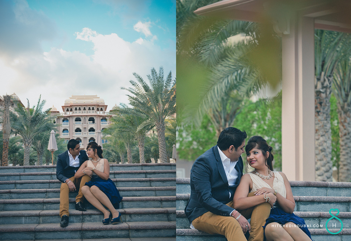 Prewedding shoot at Palm Jumeirah Dubai