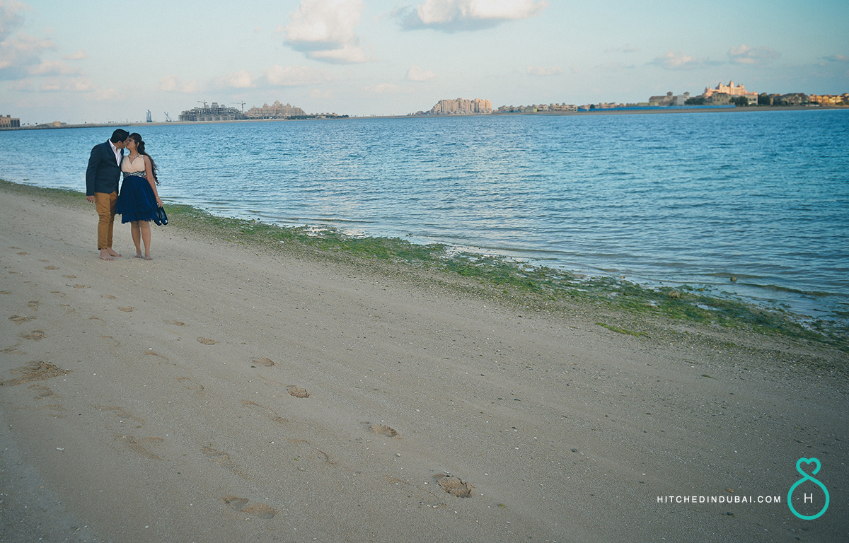 Prewedding shoot at Palm Jumeirah Dubai