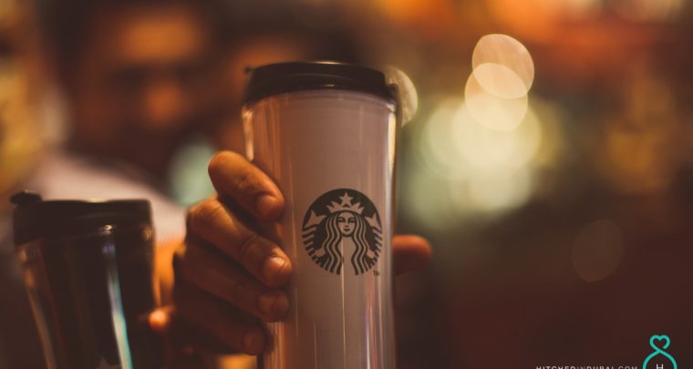 Pre-wedding shoot at Starbucks Dubai: Faith and Reynan