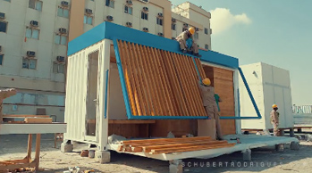 Dubai construction setup decor